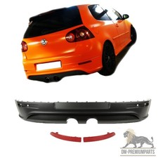Diffusor hinten Heck 2-Rohr mittig + ABE GUTACHTEN passt für VW Golf 5 ab 03-08