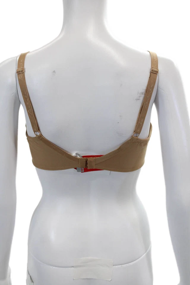 Lise Charmel Womens Charm Accent Basic Underwired Bra Solid Beige Size 36E - Image 3 of 4