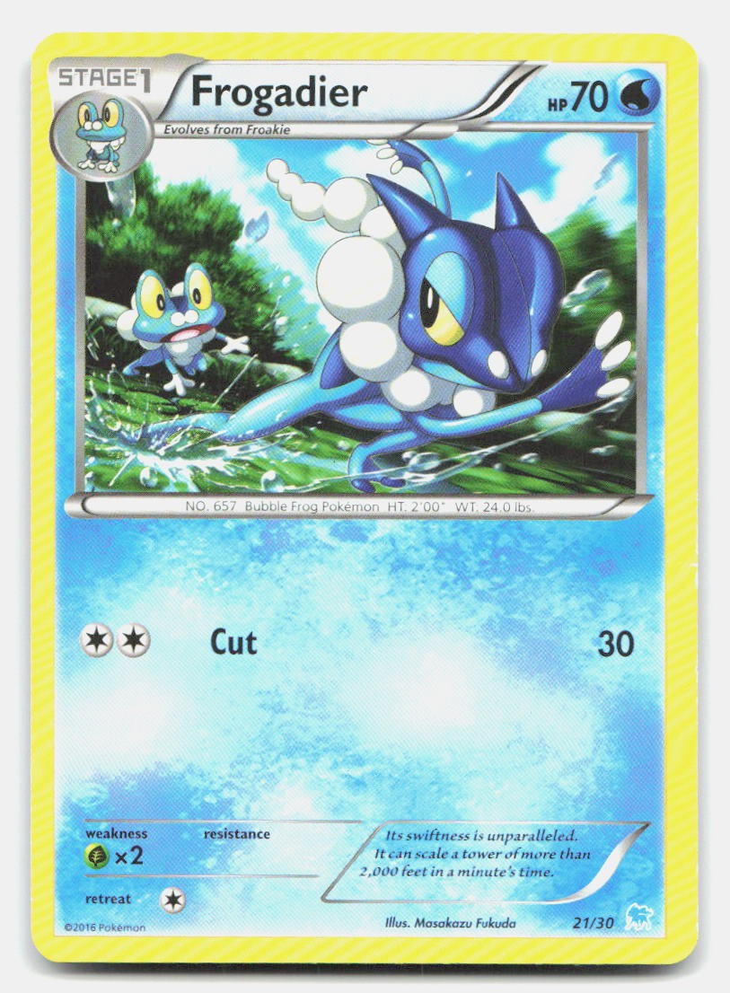 Frogadier 21/30 Common XY Trainer Kit: Pikachu Libre & Suicune Pokemon NM/LP