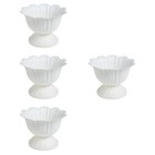 4 Count Decorative Flower Pots Plastic Urn Shaped Planter Outdoor