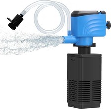 Aquarium Filter 5-15 Gallon Fish Tank Filter 120GPH Powerful Pump For Aquariums.