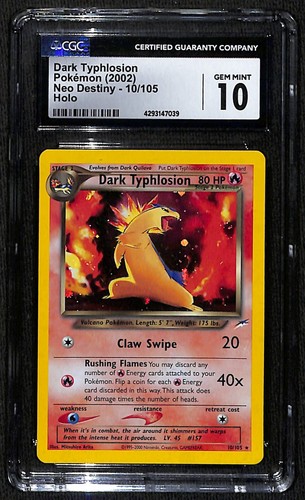 Dark Typhlosion (Unlimited) graded CGC 10 for sale on eBay