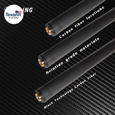 GEN カーボンキュー12.5 12.5 mm 100% Carbon Fiber Shaft, Black Technology Shaft of Pool