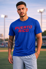 Puerto Rico Baseball Pride T-Shirt 100 Cotton