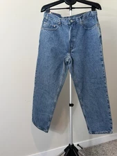 Vintage Levis 550 Jeans Denim Relaxed Fit Mens 36x30 NOS Y2K Batwing Tag Mexico