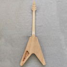 6 String  V shaped DIY Electric Guitar Kit Canadian Maple Neck CR part set neck — photo 6