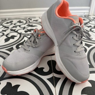 Skechers Go Run Ultra Light Athletic Running Shoes Women s Size 6.5 Gray Orange