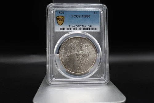 1890 P Morgan Silver Dollar PCGS MS60