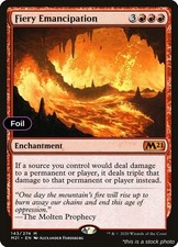 Fiery Emancipation Foil Mythic 143 M21 Core Set 2021 Near Mint NM Magic