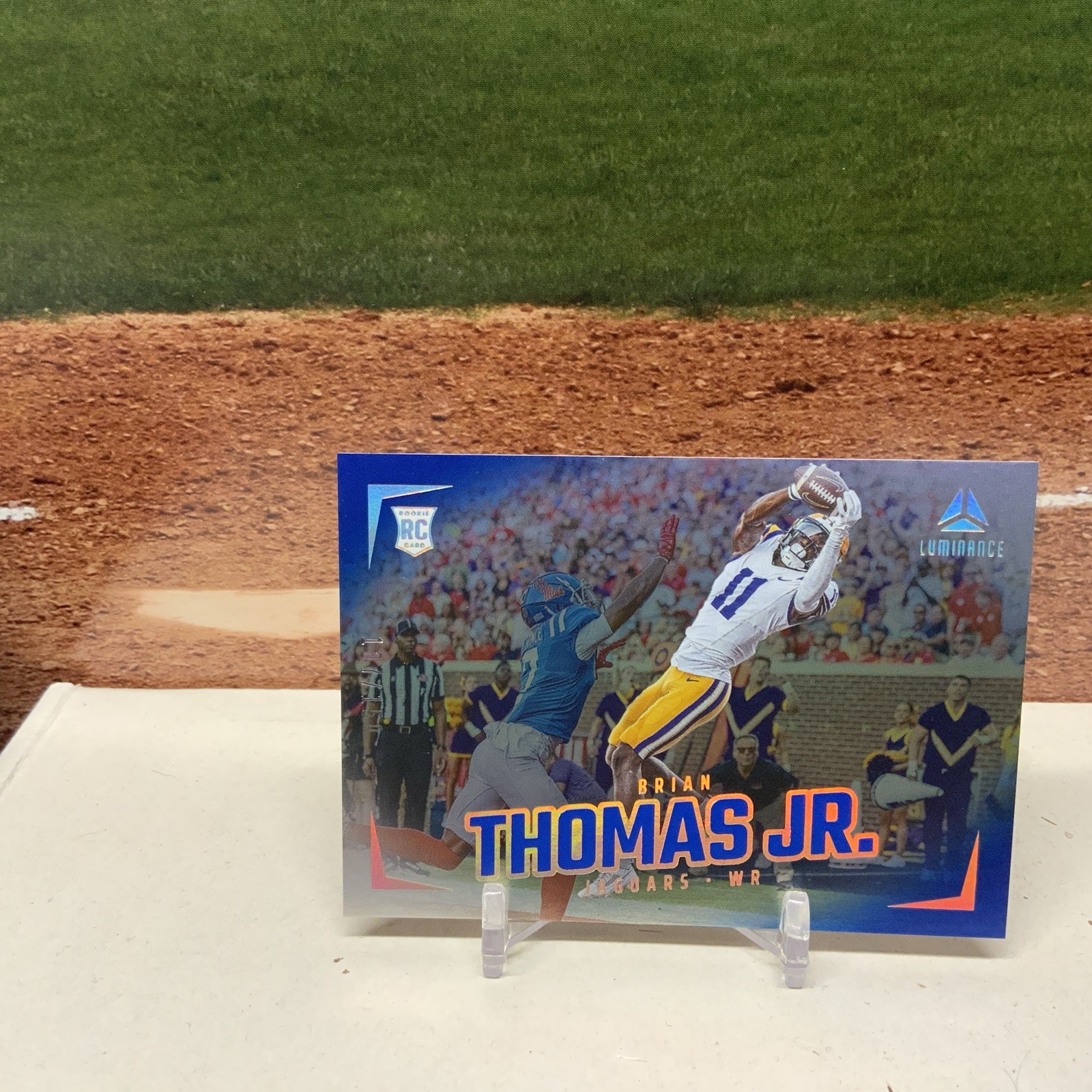 Brian Thomas Jr. 2024 Panini Luminance Rookie #184 Blue /150 Jaguars RC SP