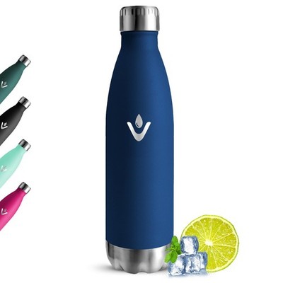 Isolierflasche 750ml, Edelstahl Trinkflasche, 24h kalt und 12h warm, BPA-frei Flasche