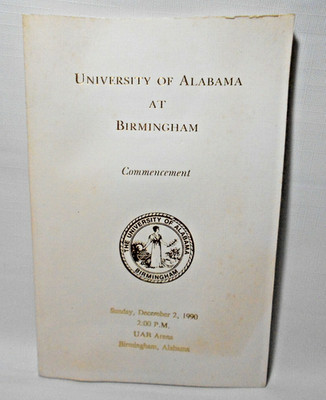 Vintage 1990 University of Alabama Birmingham UAB Commencement  *FREE SHIPPING*