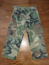 Rothco Cargo Pants Boys Medium Vintage Camo Military Green BDU Army Trousers