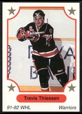 1991-92 7th Inning Sketch WHL #277 Travis Thiessen