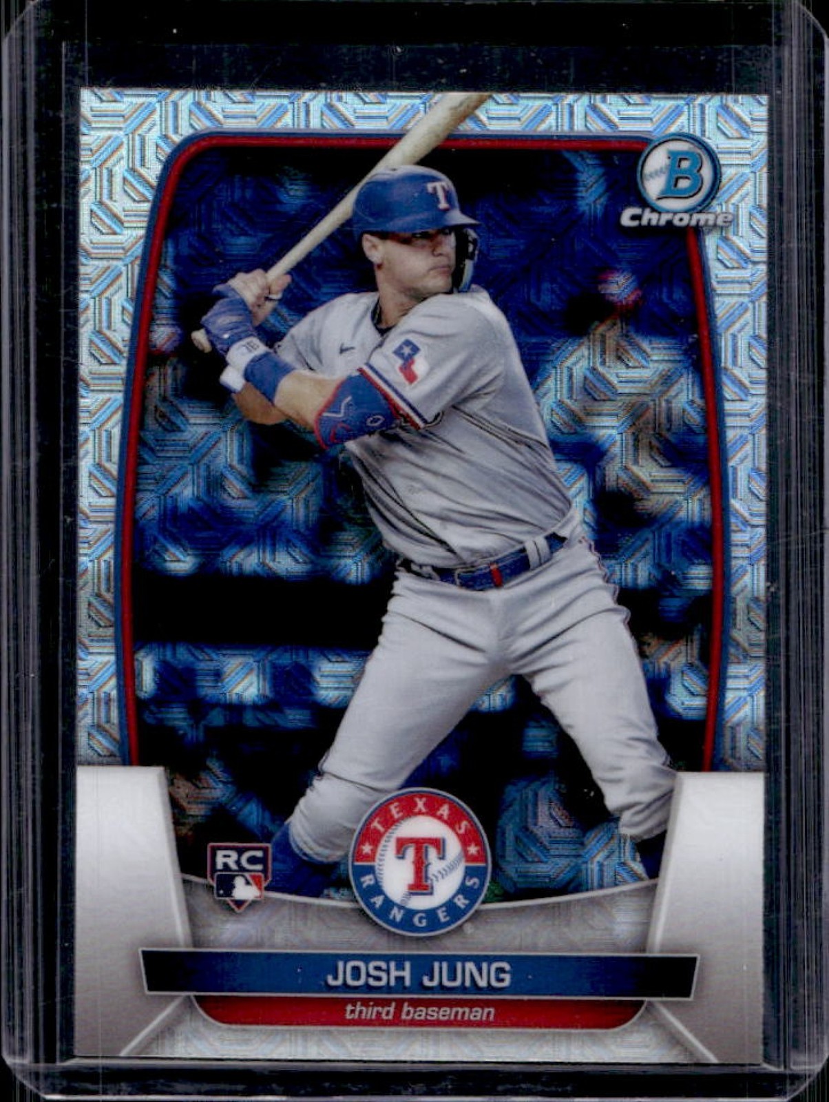 2023 Bowman Mega Box Josh Jung RC Mojo Refractor Rookie #43 Rangers