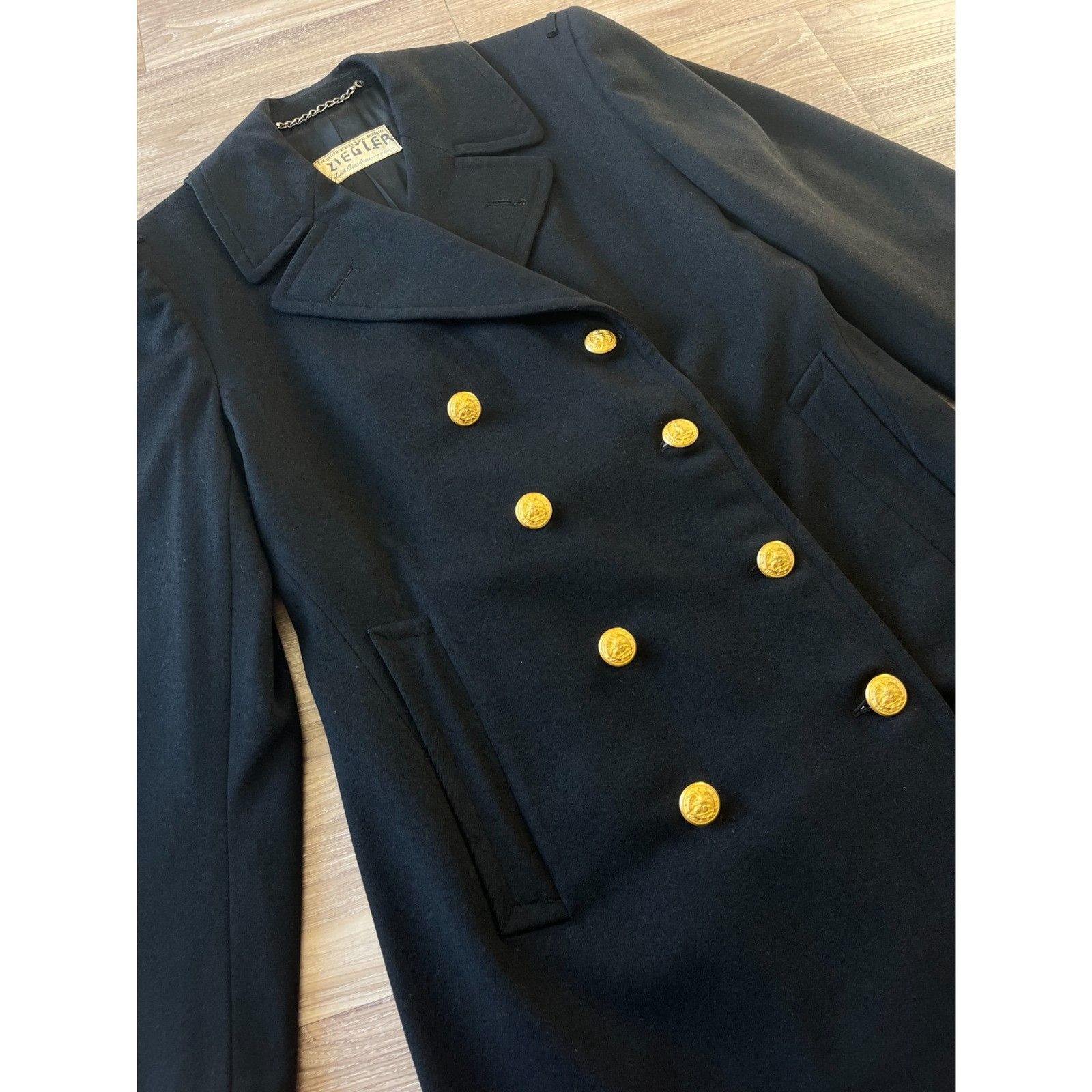 1962 U.S. Naval Academy Greatcoat Jacob Reed’s Sons LCDR Ziegler USNA Vintage - second product detail image