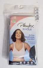 Playtex 18 Hour Bra 42DD Black 4159 Active Breathable Comfort All Around Cooling