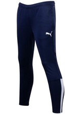 PUMA Liga Training Athletic Pants Youth Boys XL Blue DryCELL Soccer JoggersPUMA