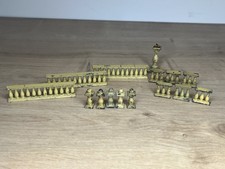 B96: Vintage Britains Lead Floral Garden, Ballustrade Sections & sun dial 