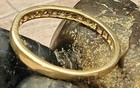 "VINTAGE" 14K-P YELLOW GOLD DIAMOND RING (APPZ. SIZE 5.5) (13 DIAMONDS) — photo 4