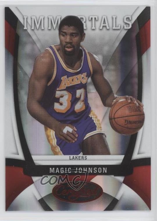 2009-10 Certified Immortals Mirror Red 203/250 Magic Johnson #166 HOF 02v3