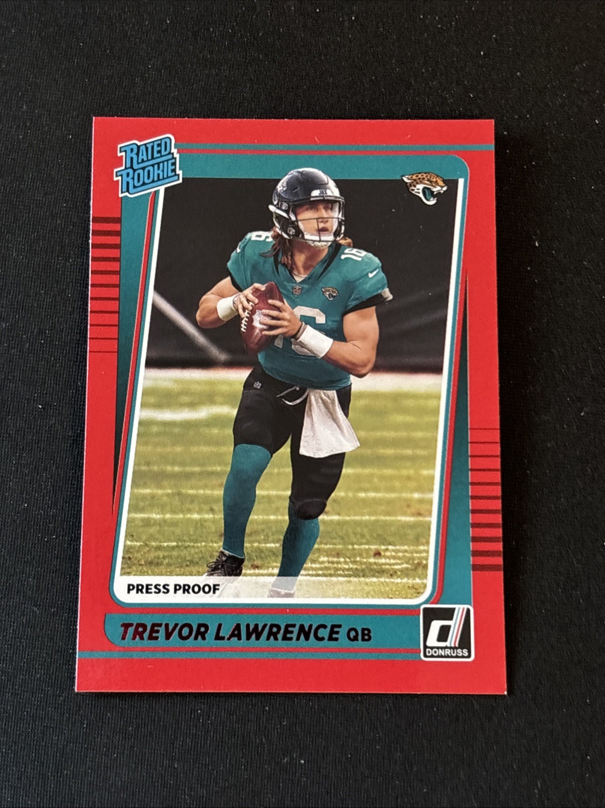 2021 Panini Donruss Rated Rookie Trevor Lawrence #251 Press Proof Red  RC