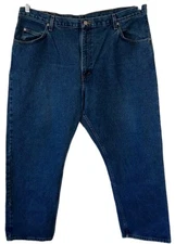 Wrangler Men's Denim Jeans Size 42 × 30 Relaxed Fit Straight Leg Blue 9760WDR