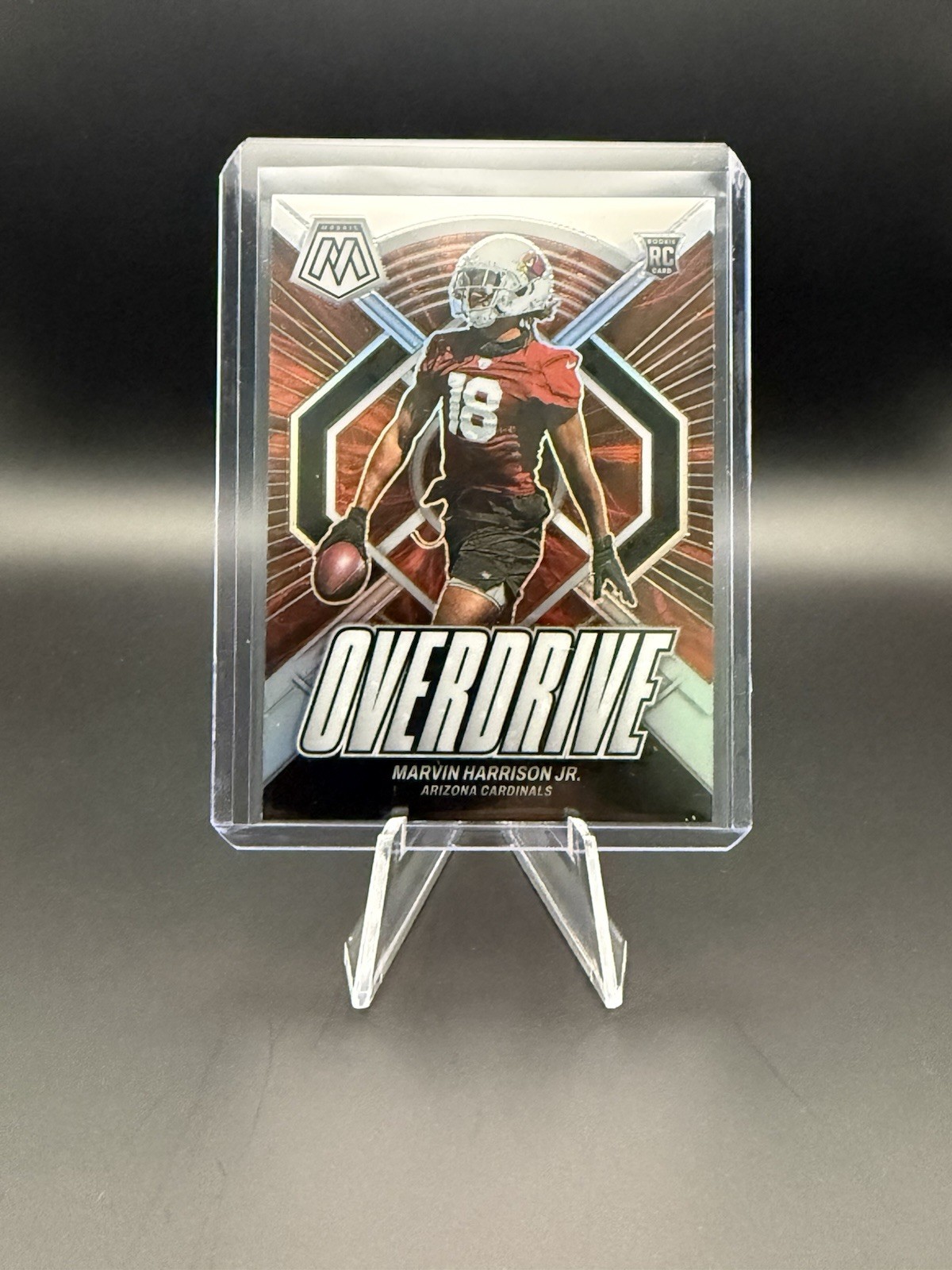 MARVIN HARRISON JR 2024 Panini Mosaic #2 RC Overdrive Silver Prizm