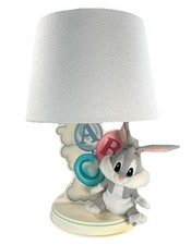 VTG Looney Tunes Baby Bugs Bunny Plush Table Lamp Nursery Nightlight Tested EUC