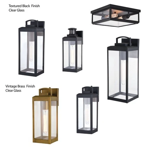 Vaxcel Lighting T0566 Kinzie 14" Tall Outdoor Wall Sconce - Brass - Picture 11 of 12