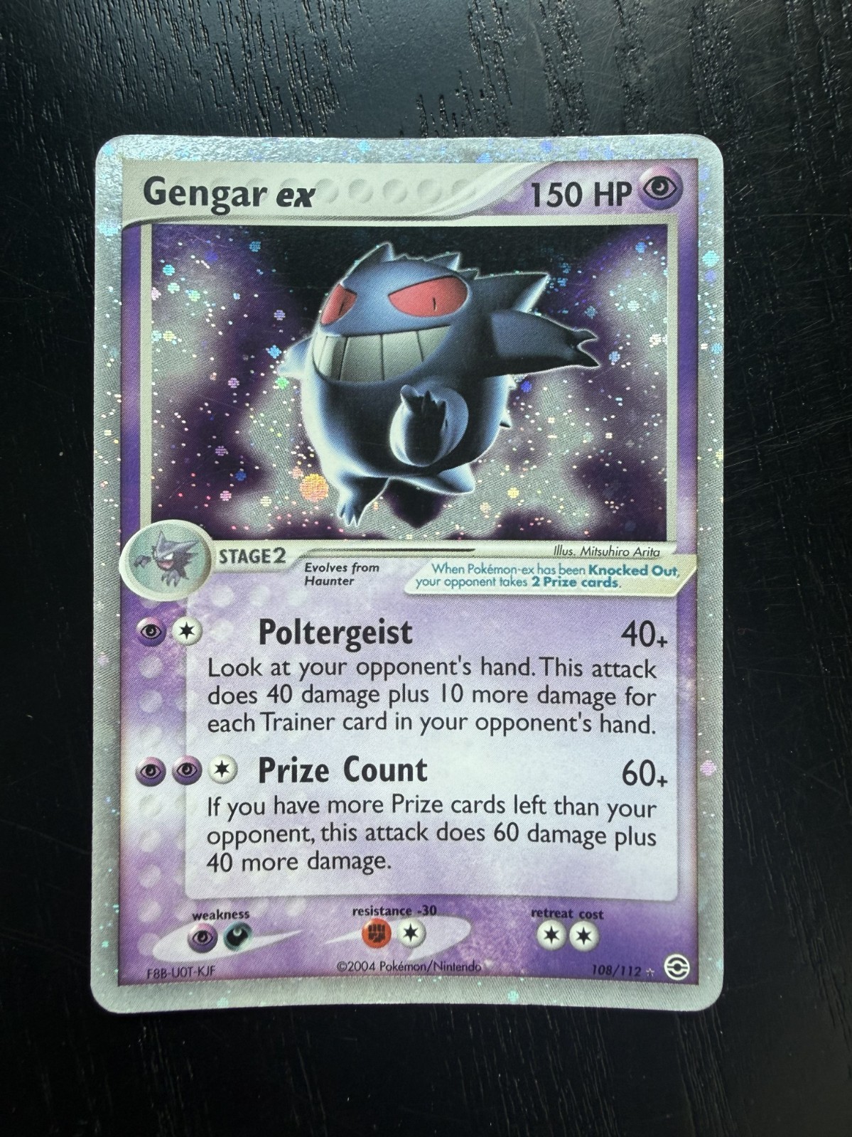 Pokémon TCG Gengar EX FireRed and LeafGreen 2004 Holo Rare Ungraded