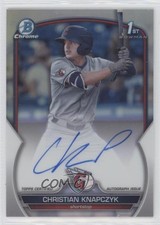 2023 Bowman Draft Chrome Prospect Refractor 174/499 Christian Knapczyk Auto 12wz