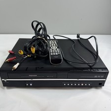 Toshiba VCR/DVD Recorder Combo D-VR600KU with Remote and Cables Tested Working