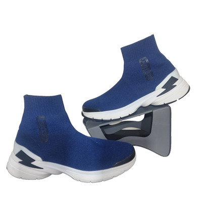 Neil Barrett Blue Bolt Sock Trainers Slipper Turnschuhe Herren UK 10 Freizeit
