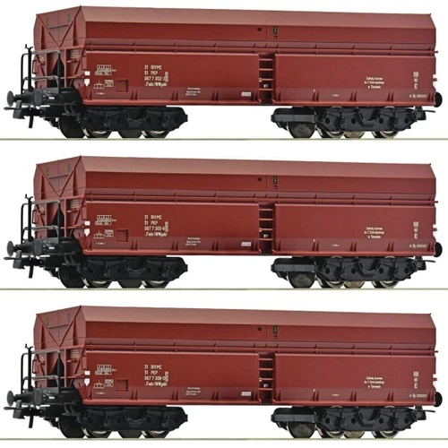 Roco 6600044 3-tlg. Set: Selbstentladewagen, PKP. Ep. IV H0 + Neu