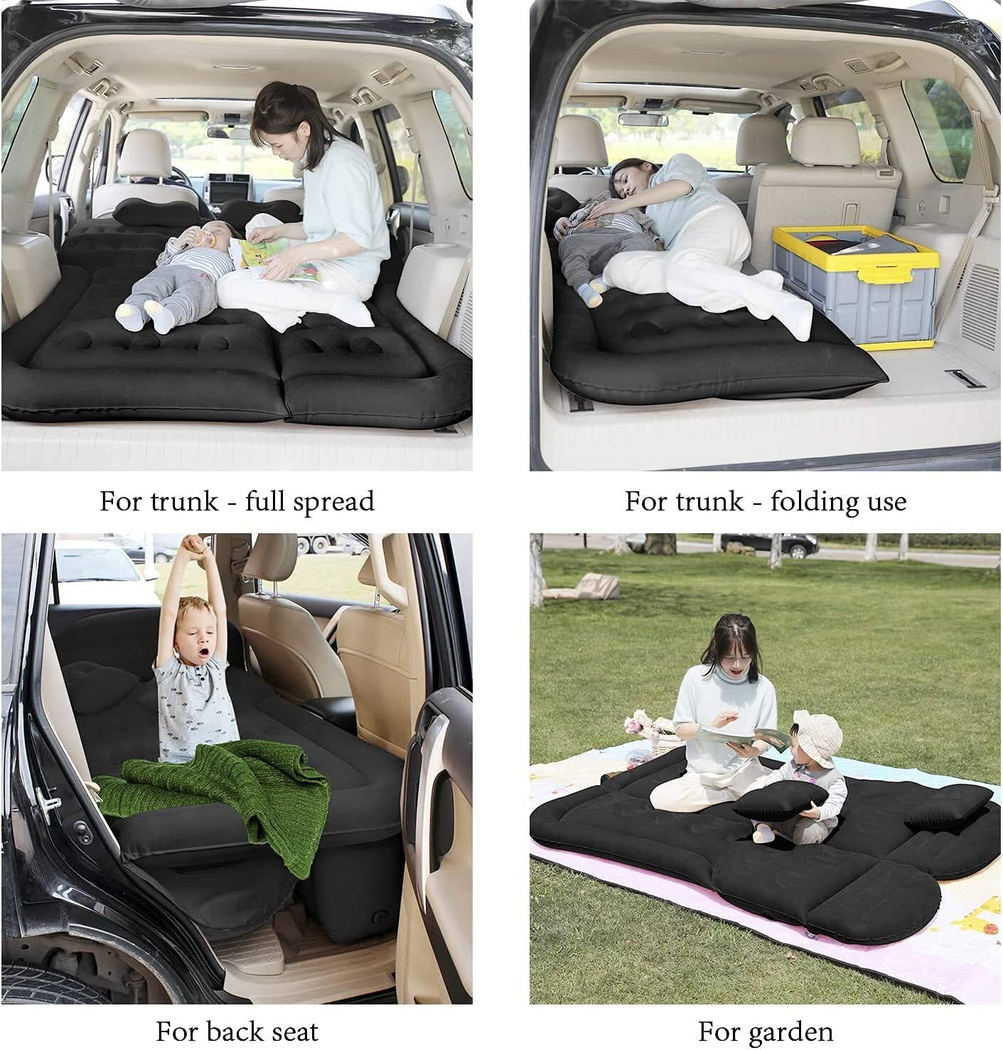 Car SUV Air Bed Sleep Travel Inflatable Mattress Seat Cushion Mat