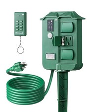DEWENWILS Outdoor Power Stake Timer Waterproo...