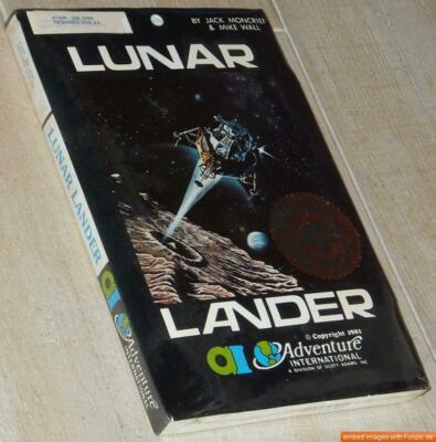 LUNAR LANDER Atari ~ BOXED ~ NEW/SEALED ~ Scott Adams ~ ADVENTURE INTERNATIONAL