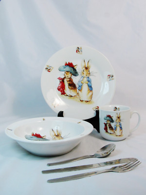 Pottery Barn Peter Rabbit China Dinner Set 2024 PETER RABBIT