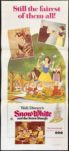 Schneewittchen und die sieben Zwerge ORIGINAL Australian Daybill Poster Film Disney