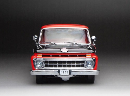 Ford F-100 1965 1/18 (IB) 1965 camioneta roja y negra - Imagen 8 de 8