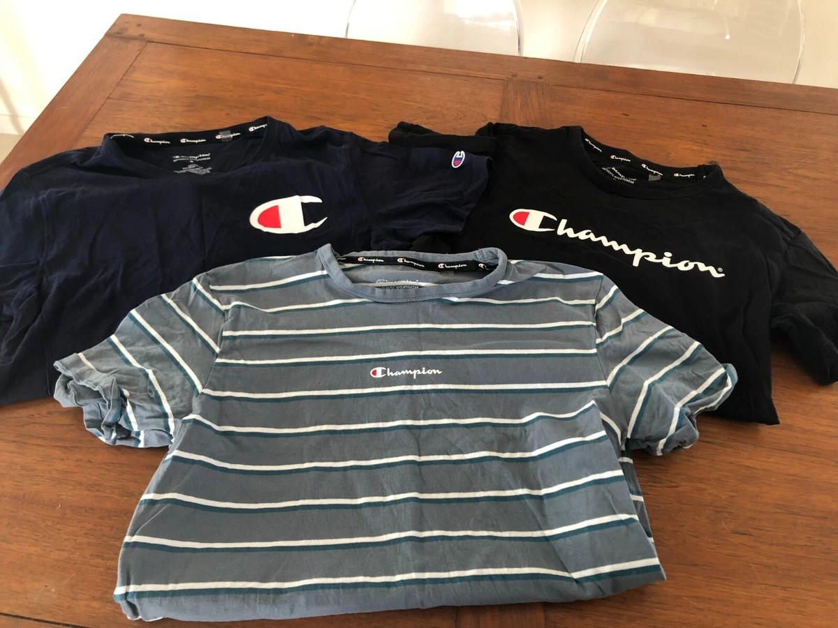 Champion T Shirts Mens Small Set of Three eBay