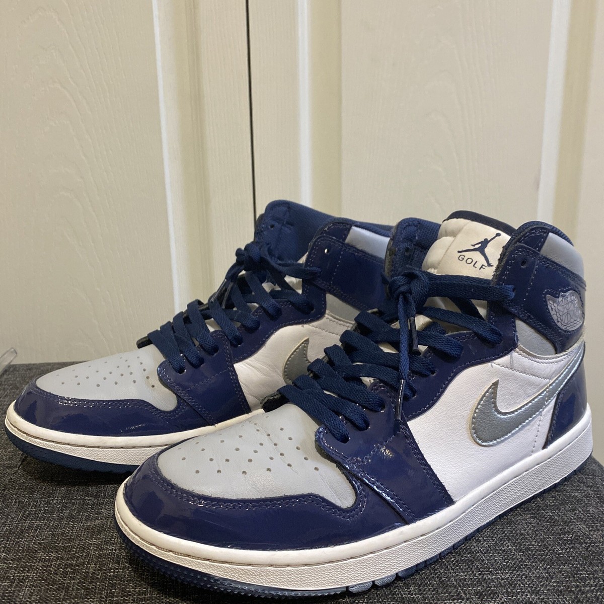Size 10.5 - Jordan 1 Retro High Golf Metallic Silver Size 10.5 - Jordan 1 Retro High Golf Metallic Silver
