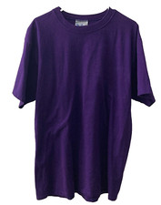 Blank T-Shirt by The Game, Men's XL, Made in USA - Purple, Vintage, Customizable