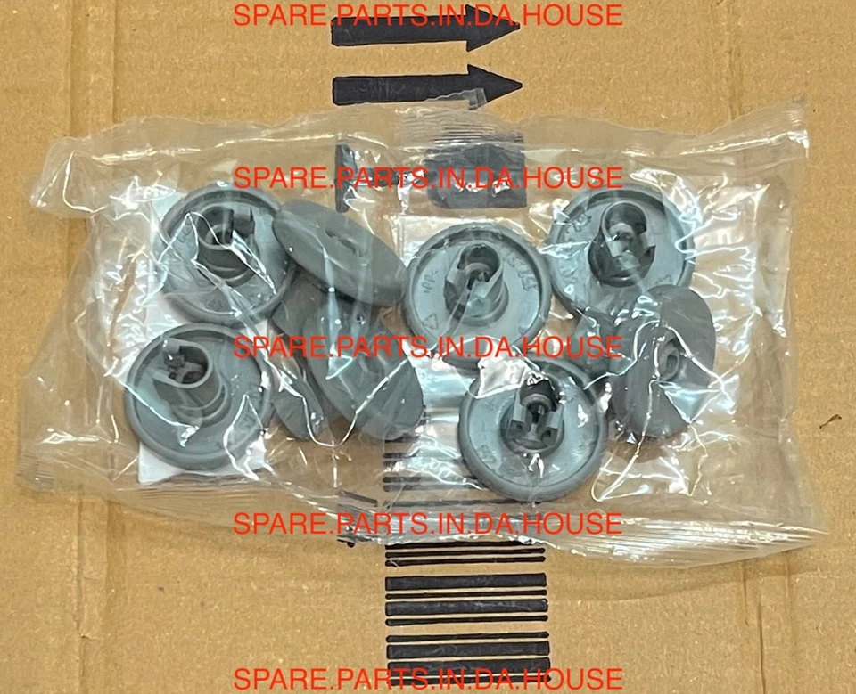 Kit de roda de rolo cesta inferior inferior para máquina de lavar louça AEG genuína F40760 911915612 - Imagem 2 de 4