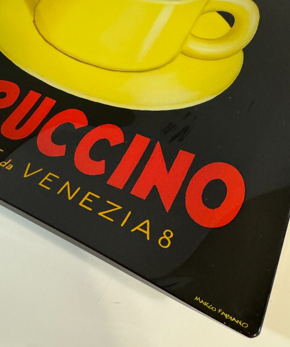 Marco Fabiano Cappuccino Via Dante Da Venezia8 Art Glass Plate