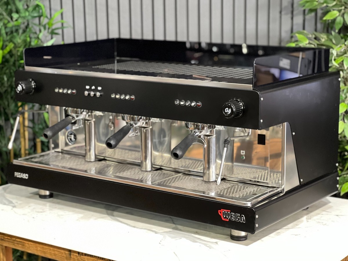 WEGA PEGASO GROUP ESPRESSO COFFEE MACHINE BLACK COMMERCIAL CAFE