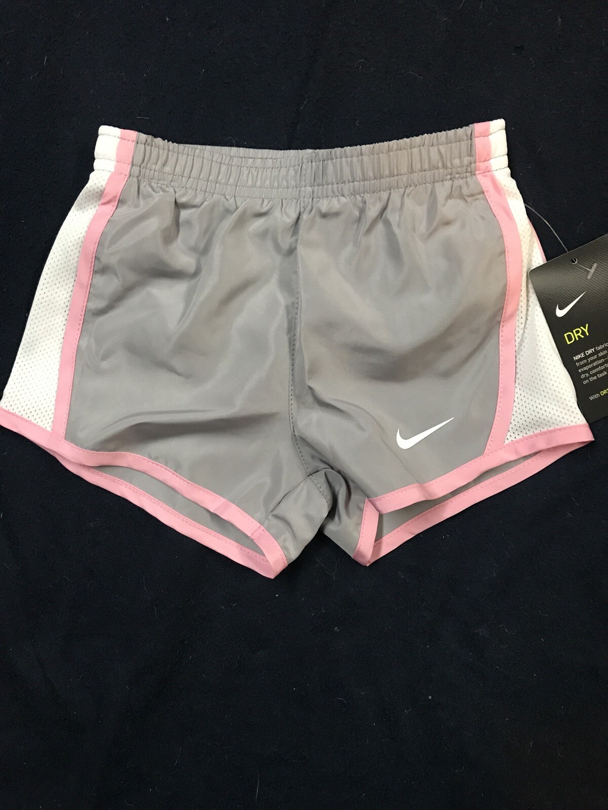 grey and pink nike shorts