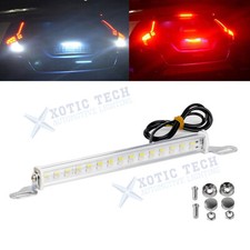 White Red 30 Led License Plate Frame Mount Backup Reversedriving Light Bar