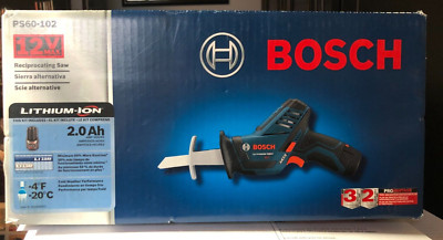 New Bosch PS60-102 Reciprocating Saw 12V Lithium Ion
